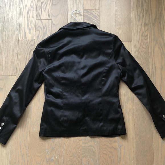 Black satin blazer - Picture 5 of 5